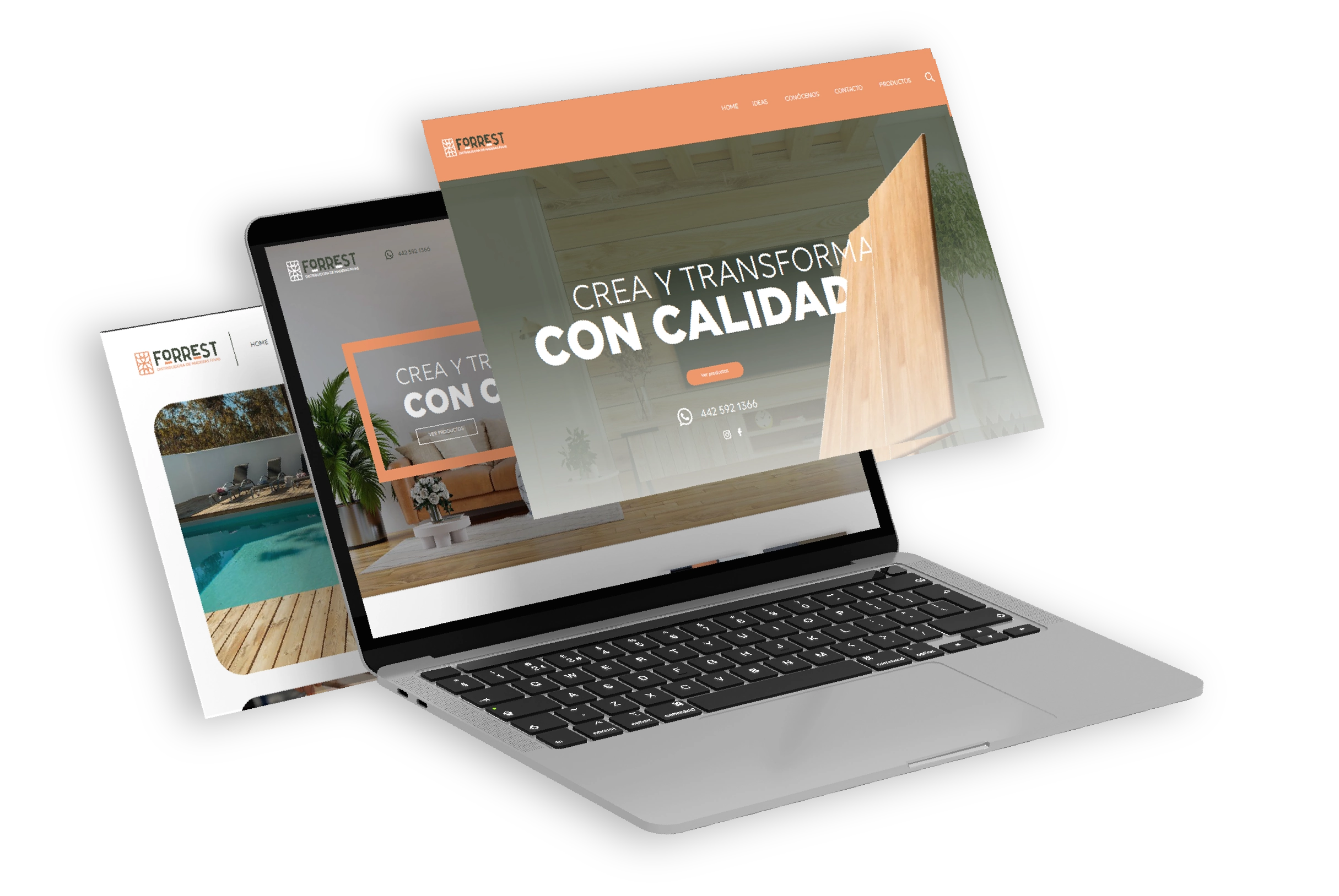 Mockups de diseño web a medida